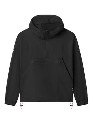 Άνδρες Τρίμηνο Zip Softshell Hood Αδιάβροχο Windbreaker Νάιλον Spandex τρέξιμο μπουφάν